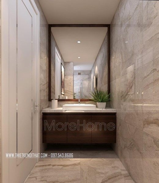 Thiết kế nội thất phòng tắm biệt thự Nam Định